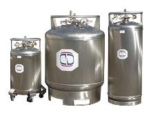 Stockage vertical pour azote liquide